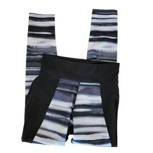 Adidas Climalite High Rise Legging Small Gray Black